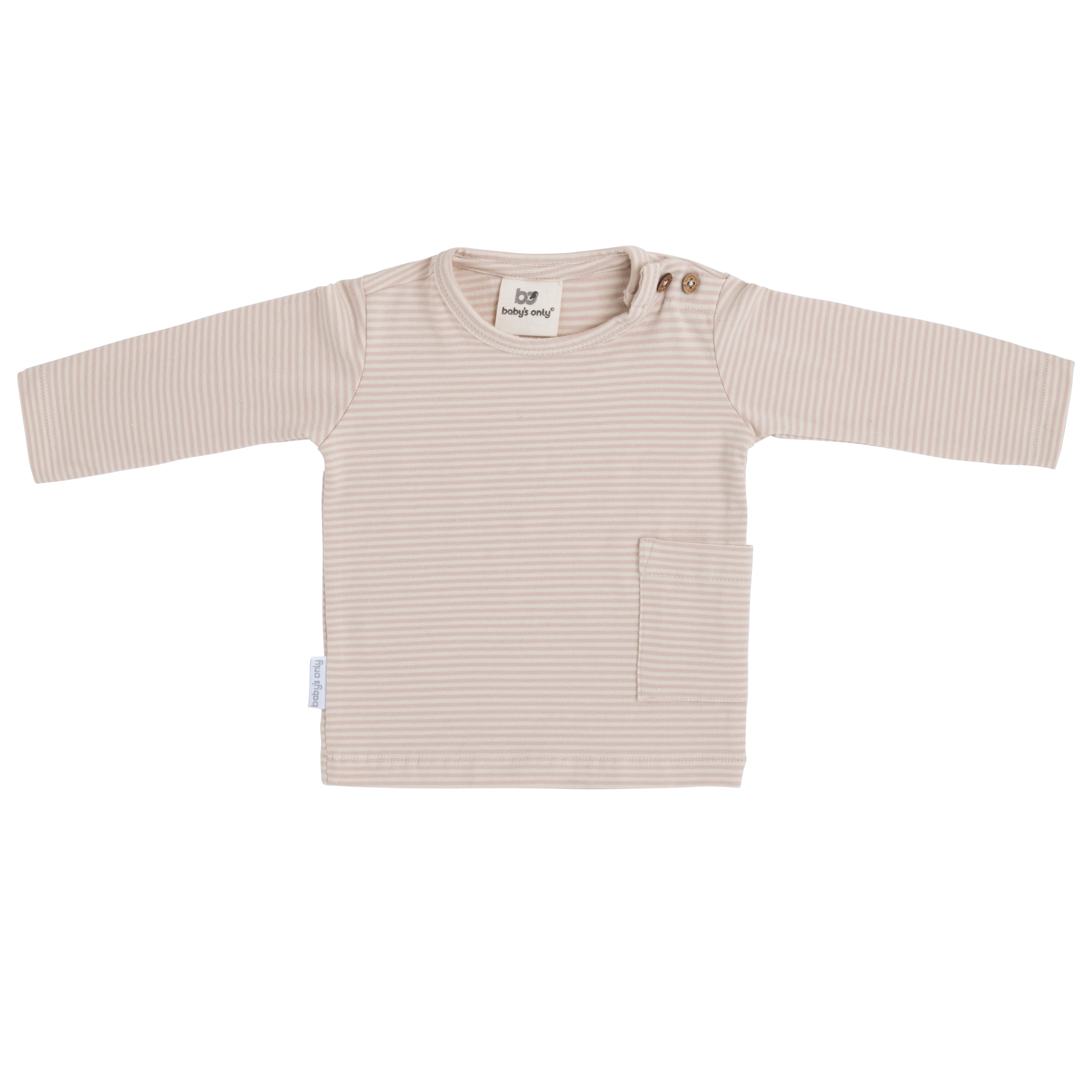 Baby Pullover Stripe Alt Rosa - 80